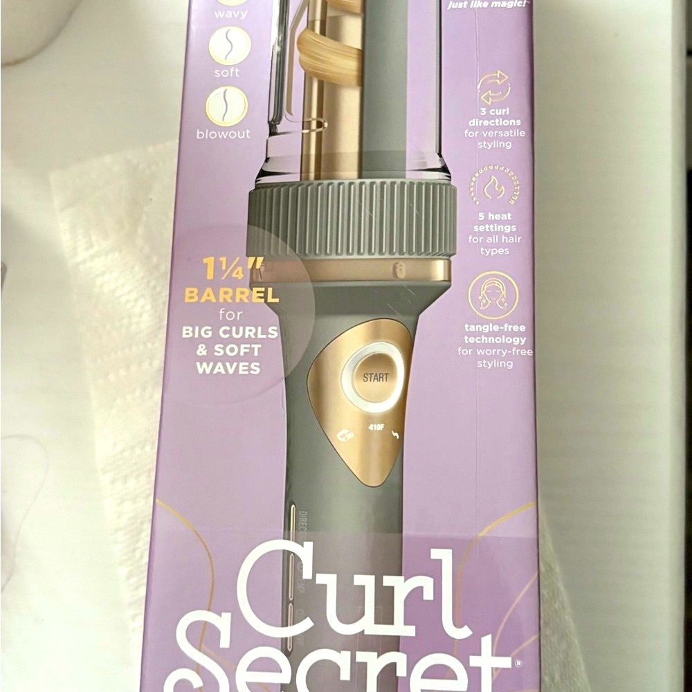 Curl Secret Hair Curler - Gold and Gray